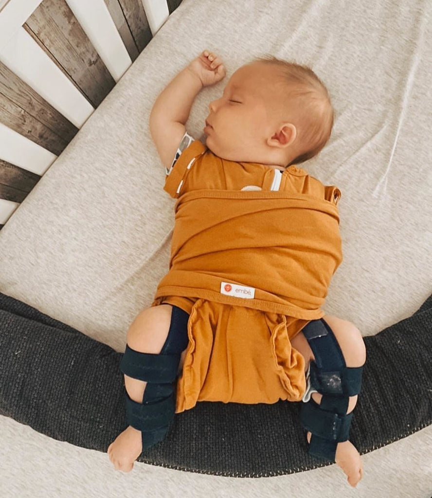 How to Swaddle a Newborn Baby in a Pavlik Harness or Rhino Brace