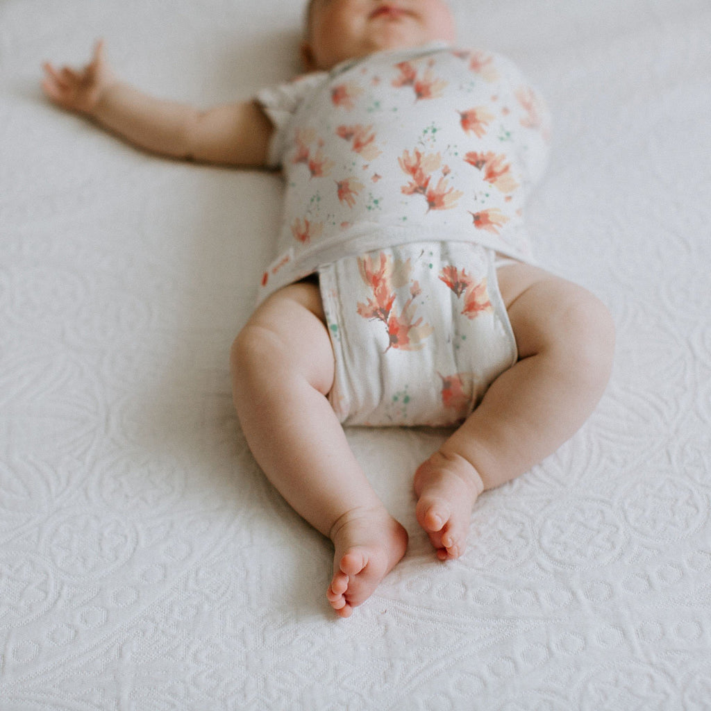 Transitional Swaddle Out | Blush Blossom - 100% Cotton 