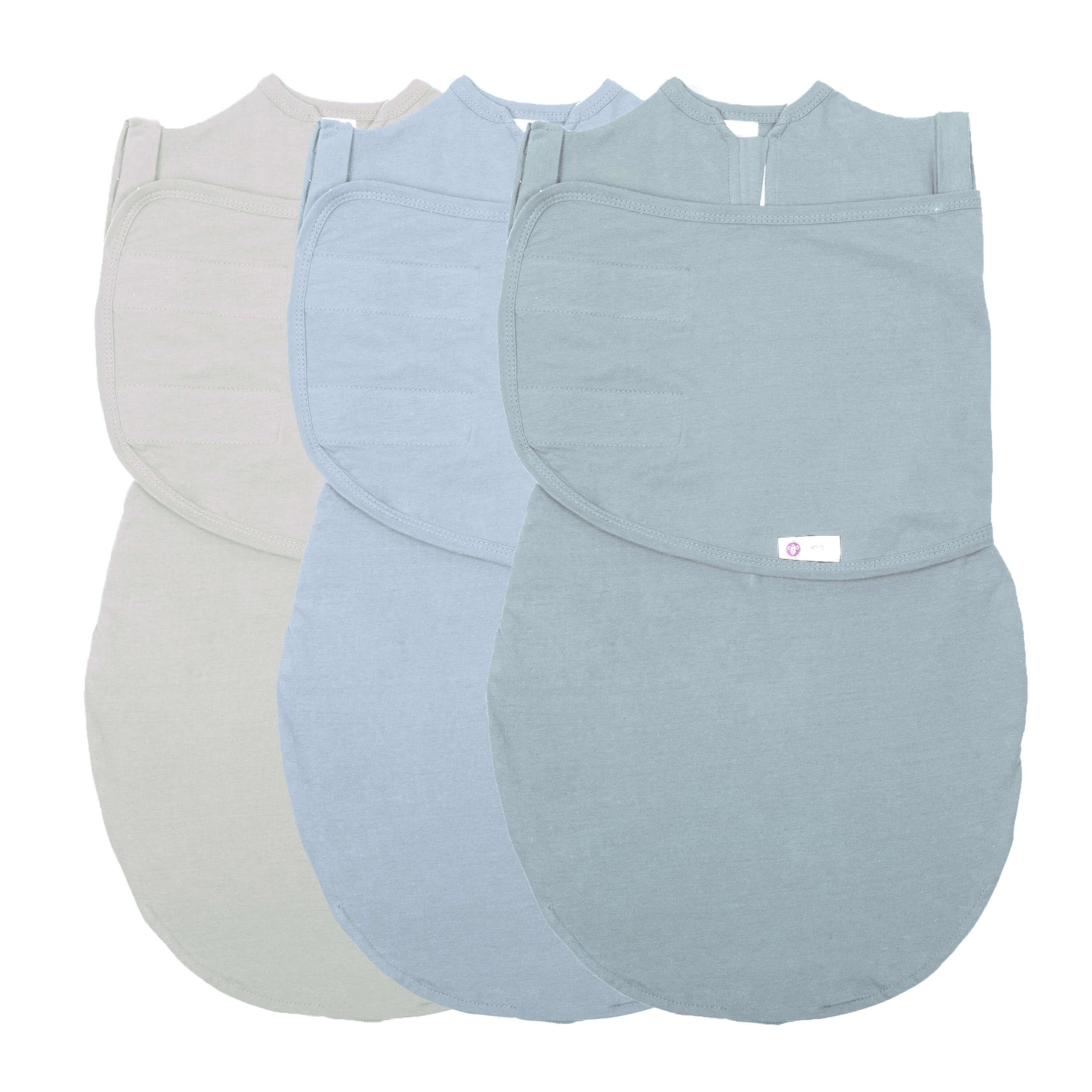 Emb?? 2-Way Starter Baby Swaddle - Zip & Hook Loop Newborn Swaddle Sack 0-3 Months