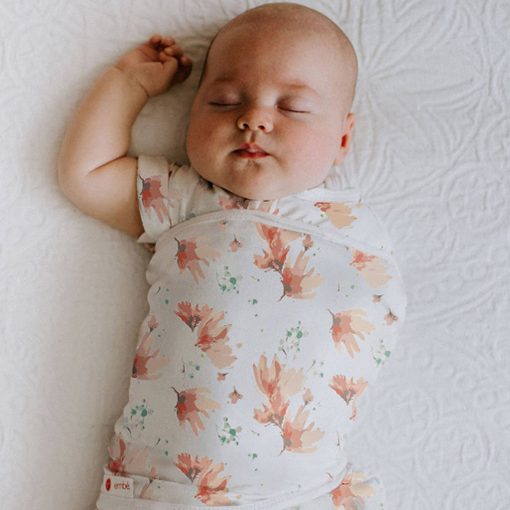 Transitional Swaddle Out | Blush Blossom - 100% Cotton 